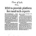 News- RIM 2014- Times of India- 11-03-2014